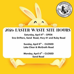 <b>2026 Waste Site Hours for Easter Weekend</b>