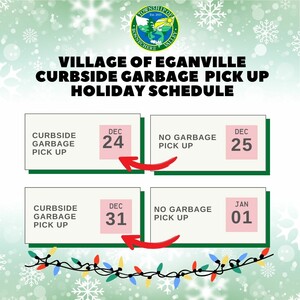 <b>Holiday Garbage Collection for Village of Eganville</b>