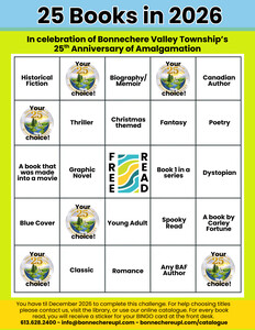Bonnechere Union Public Library BINGO Card